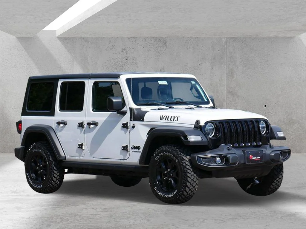 Certified Used 2021 White Jeep Unlimited Willys image 1