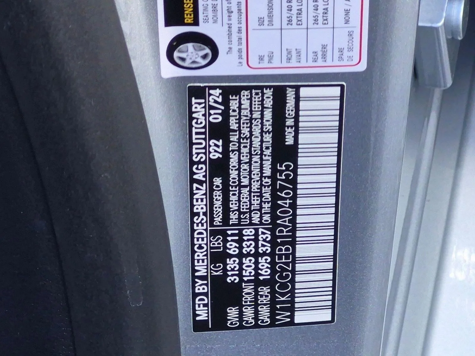 Used 2024 Cirrus Silver Metallic Mercedes-Benz EQS 450 image 25