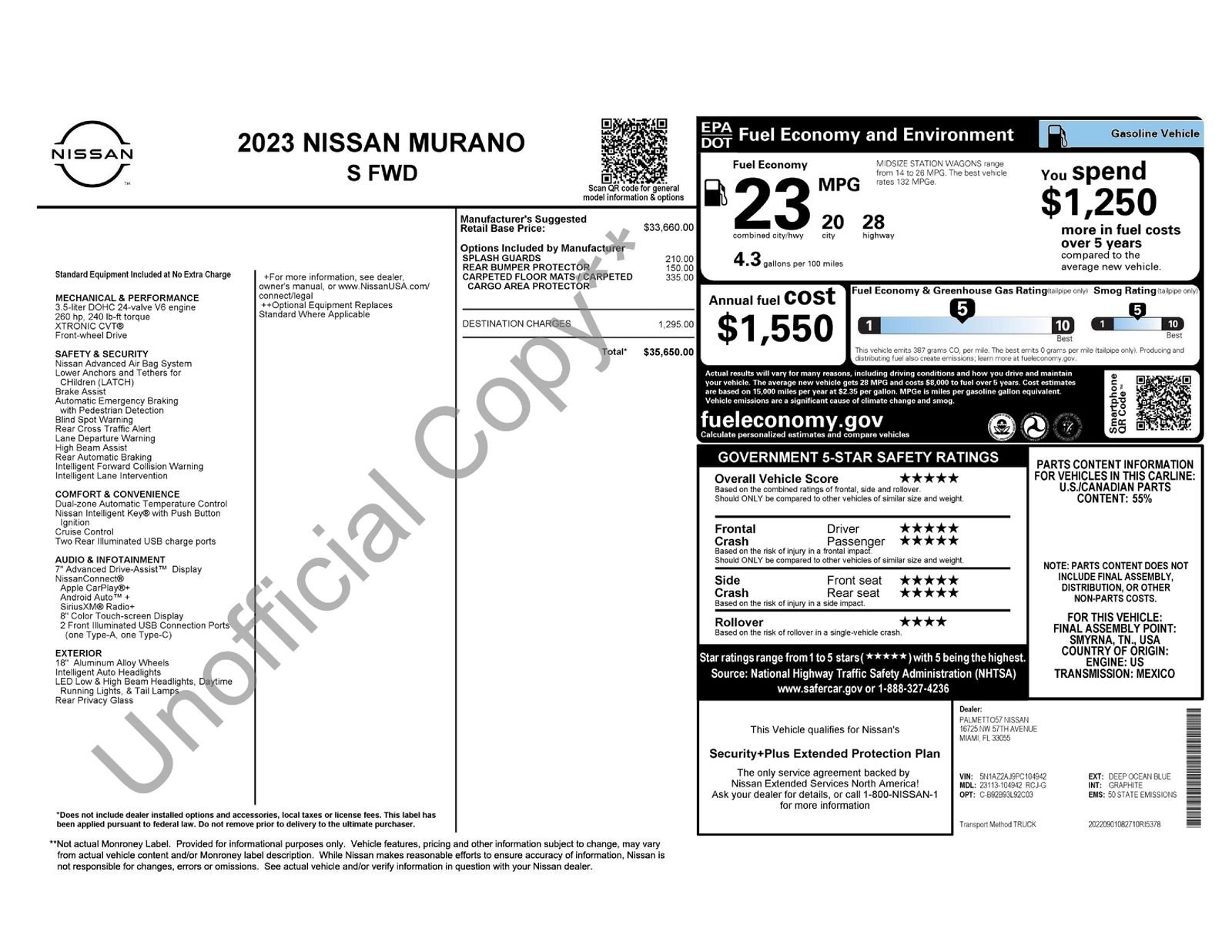 Used 2023 Blue Nissan S image 9