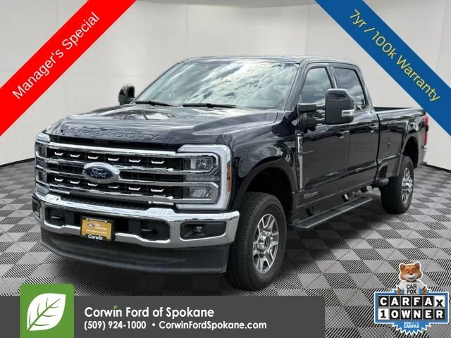 Certified Used 2025 Antimatter Blue Metallic Ford Lariat image 1