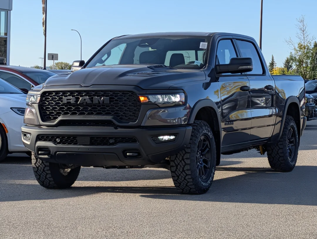 New 2026 Grey RAM Rebel - - 4x4 - All-Terrain Tires - Heated Front Seats - Trailer Brake Control & More! image 4
