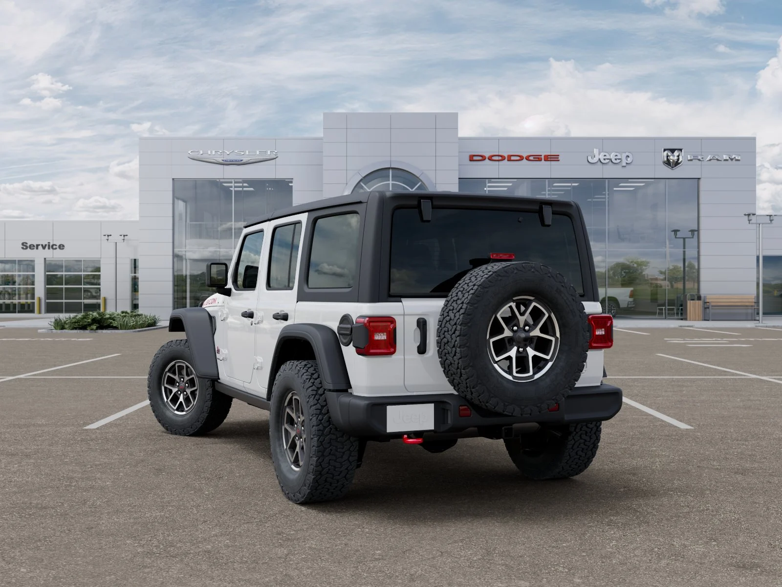 New 2026 Bright White Clear-Coat Exterior Paint Jeep Rubicon image 30