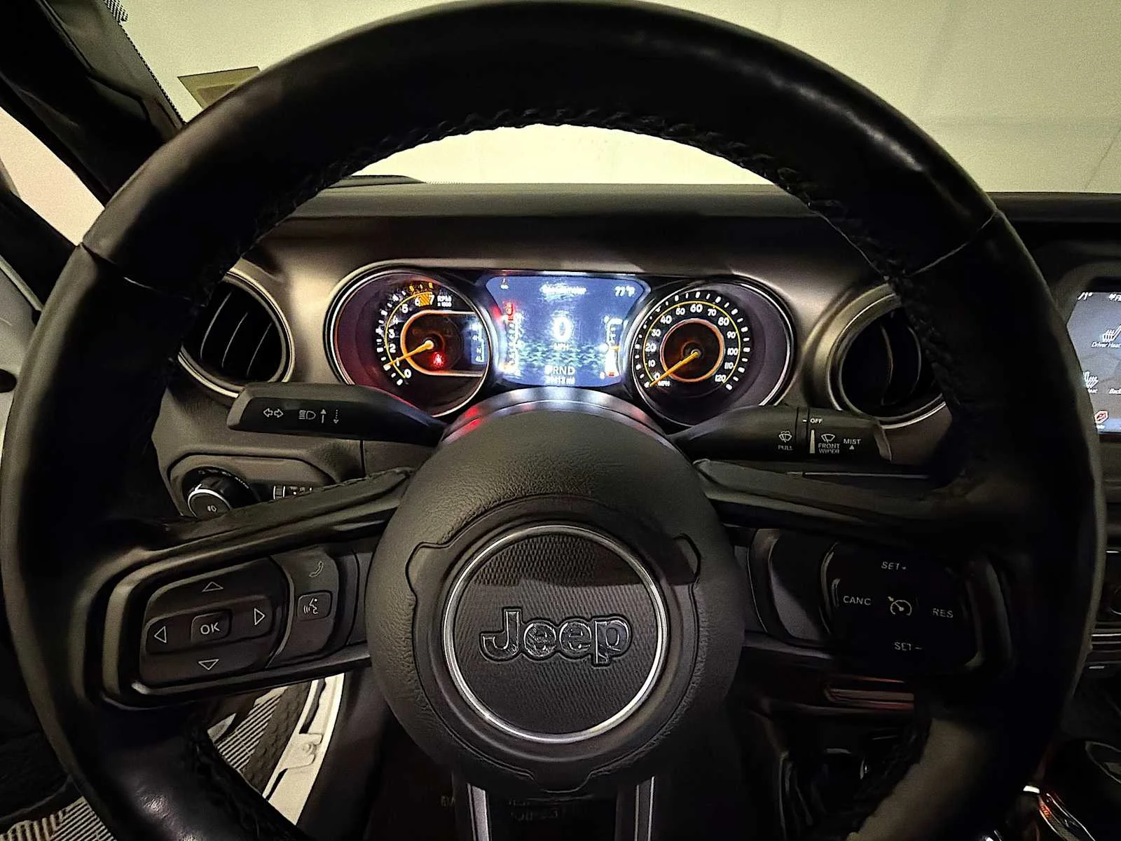 Used 2021 Bright White Clearcoat Jeep Willys image 13