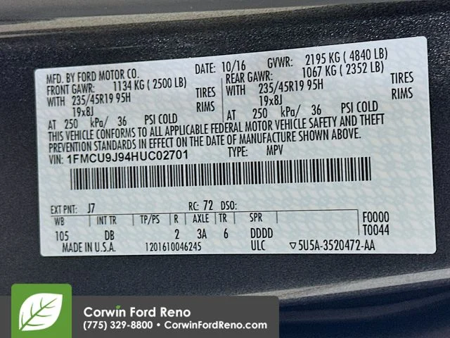 Certified Used 2017 Magnetic Ford Titanium image 33
