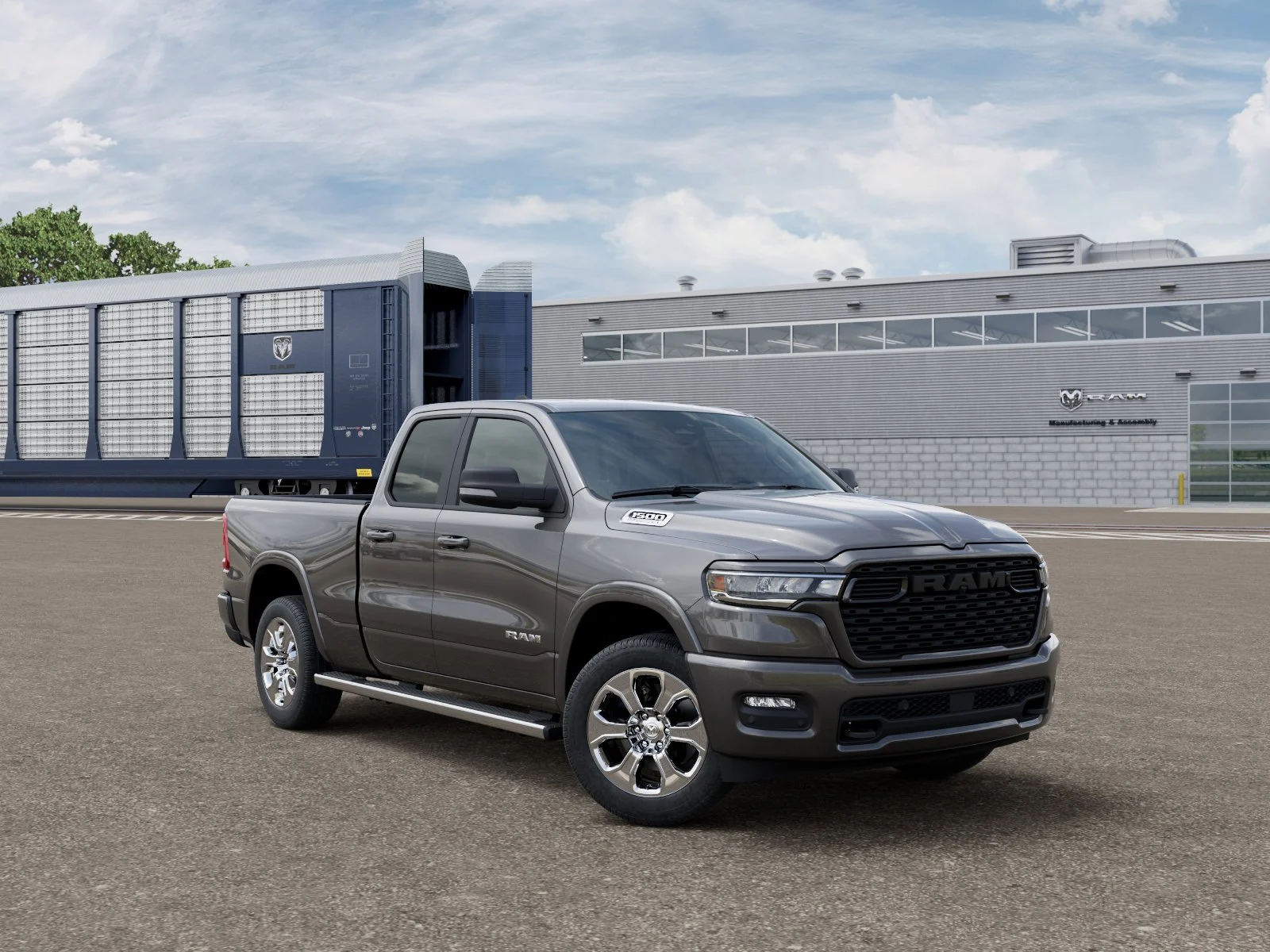 New 2026 Granite Crystal Metallic Clear-Coat Exterior Paint RAM Big Horn/Lone Star image 3