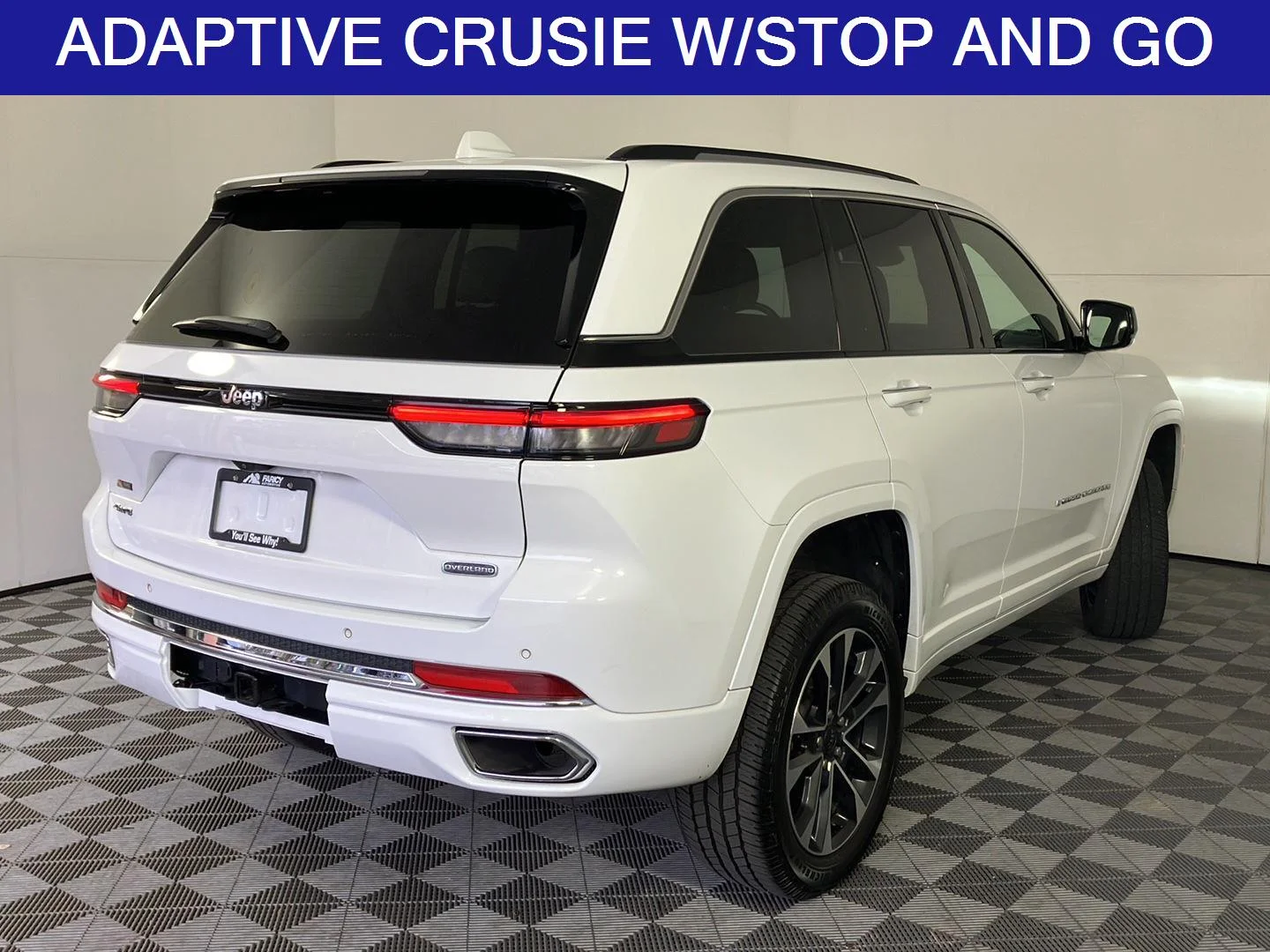 Used 2022 Bright White Clearcoat Jeep Overland image 5