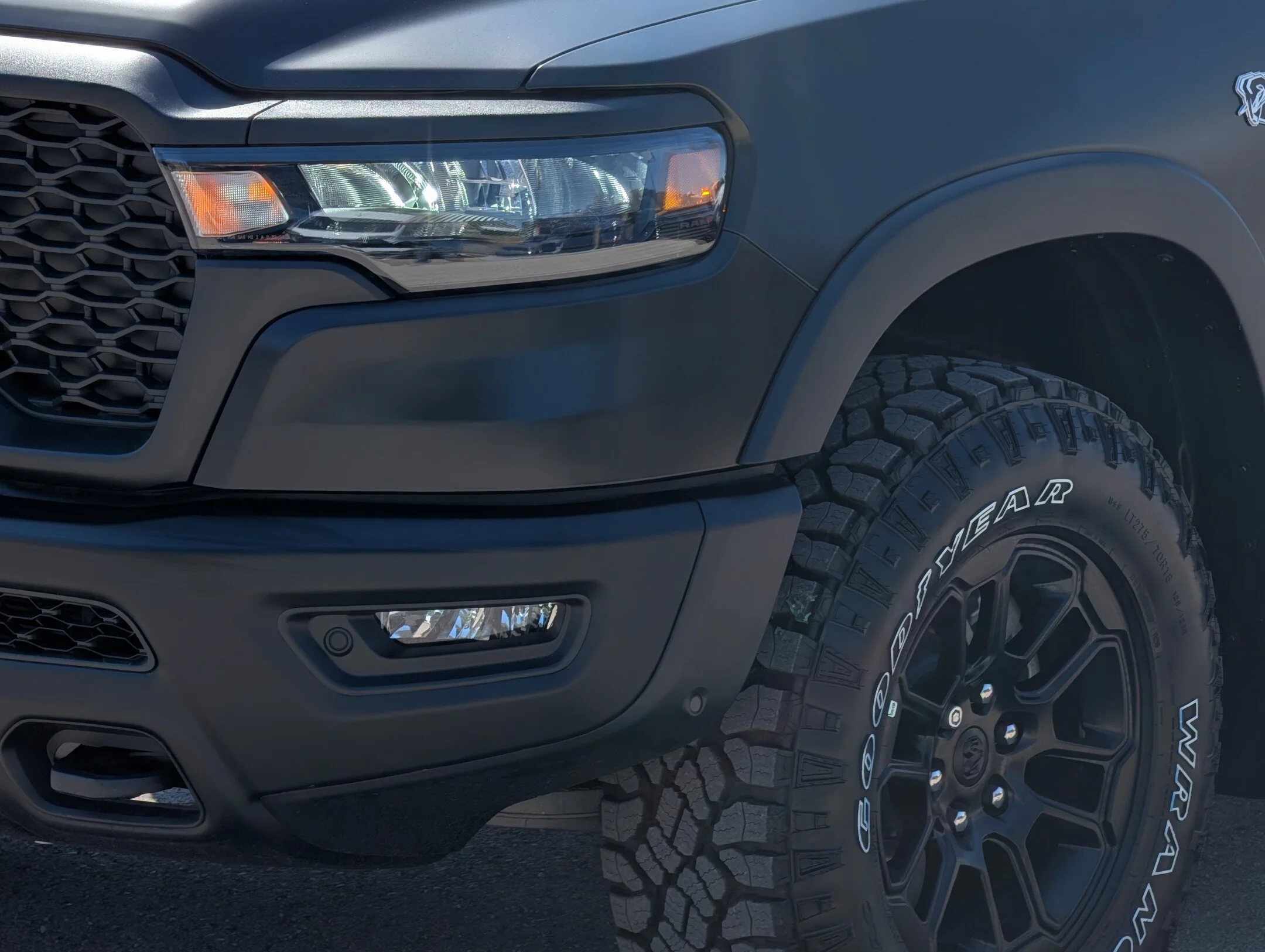 New 2026 Black RAM Rebel - - Satin Black Wrap - Window Tint - Running Boards - Tonneau Cover & More! image 16