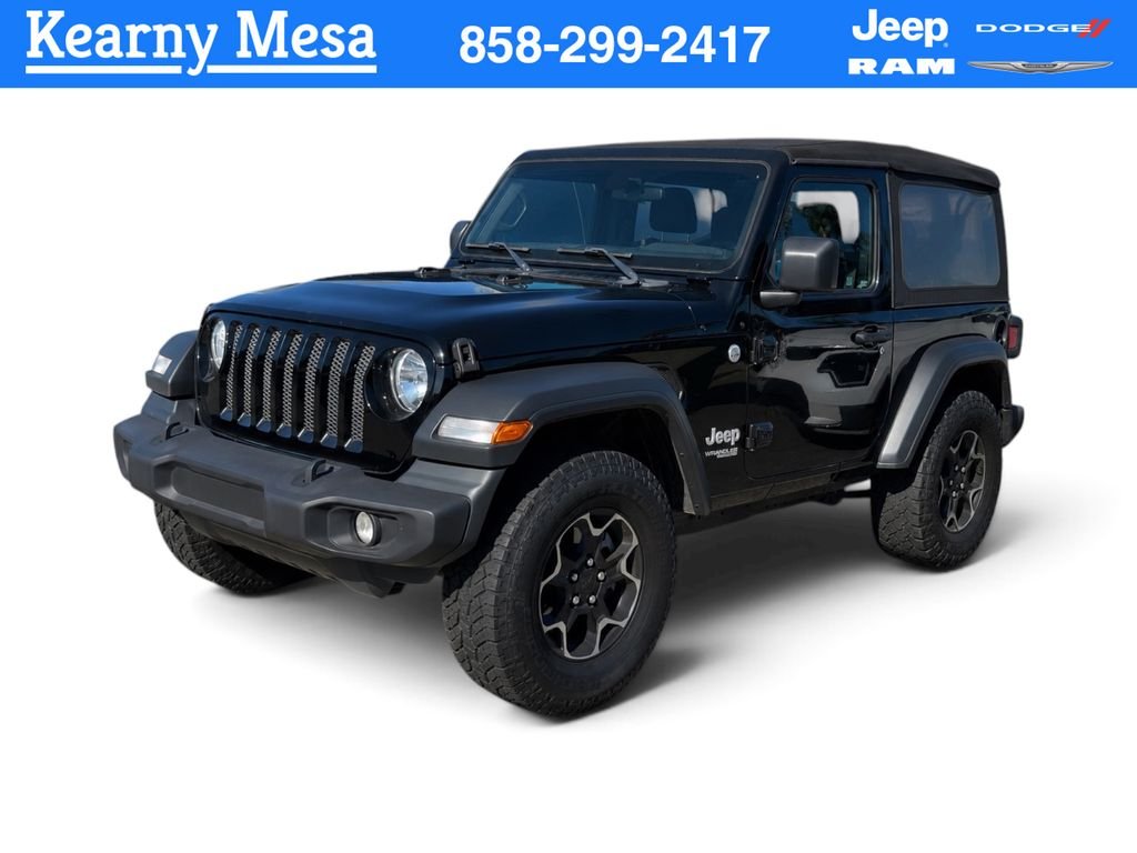 Used 2018 Black Clearcoat Jeep Sport image 1