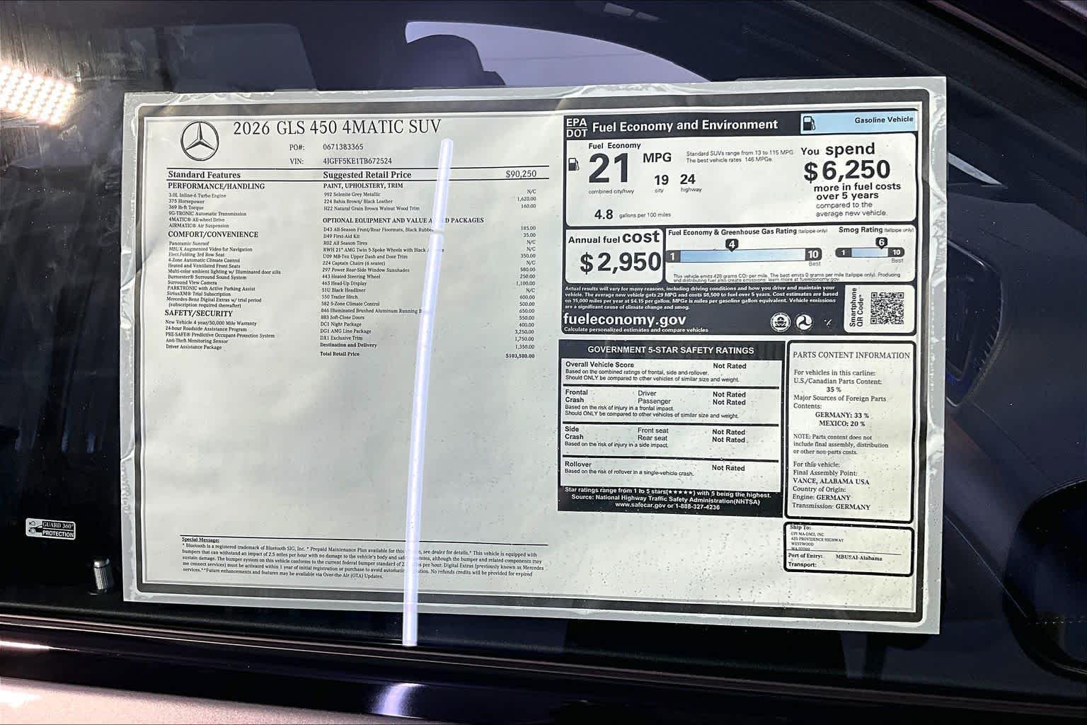 New 2026 Selenite Grey Metallic Mercedes-Benz GLS 450 image 18