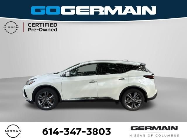 Certified Used 2021 White Nissan Platinum image 2