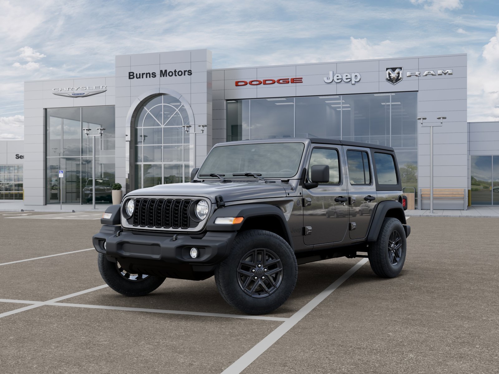 New 2026 Granite Crystal Metallic Clear-Coat Exterior Paint Jeep Sport 4-Door image 27