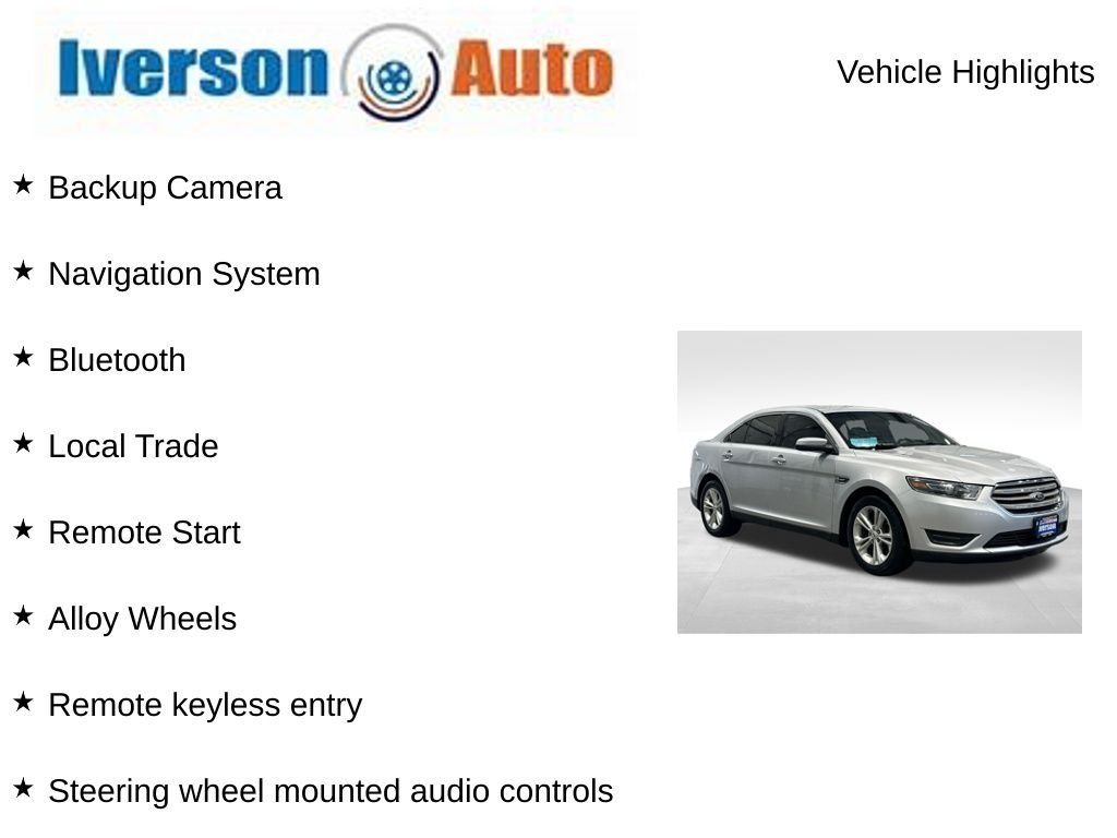 Used 2015 Ford Taurus SEL with VIN 1FAHP2E83FG181903 for sale in Huron, SD