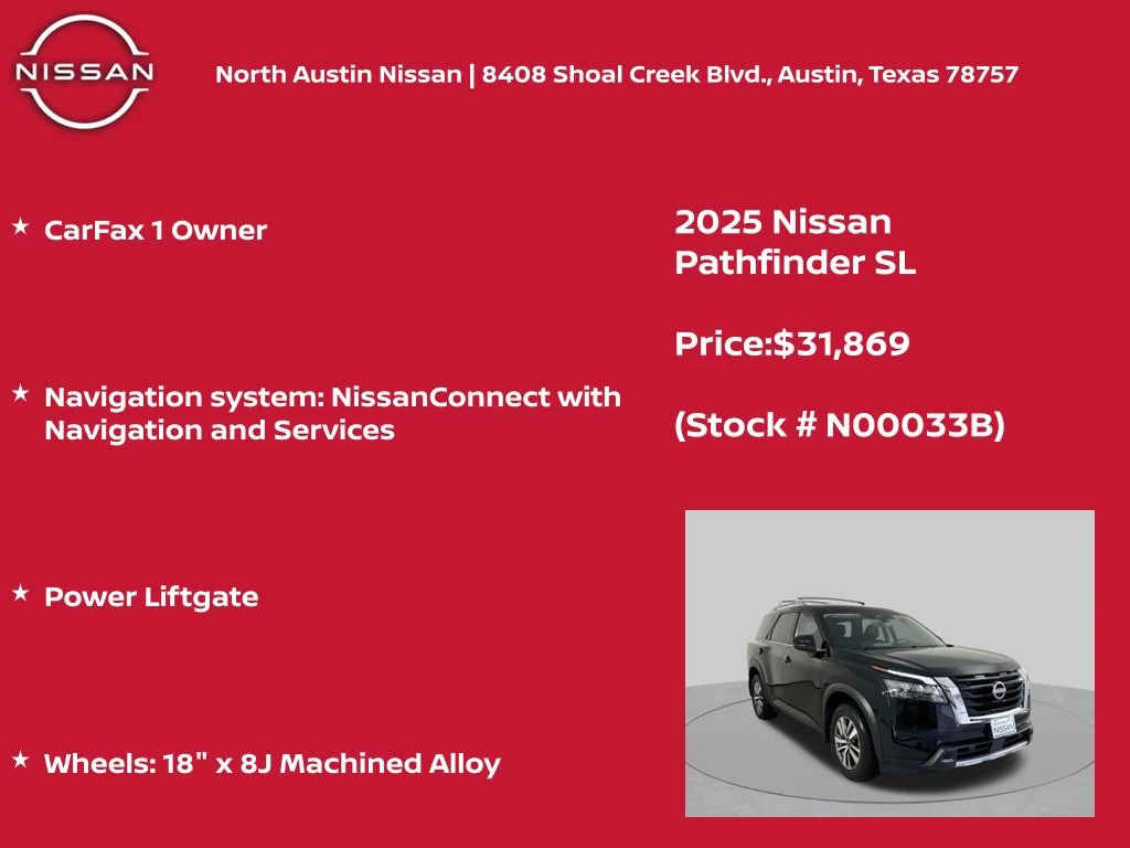 Certified Used 2025 Black Nissan SL image 12