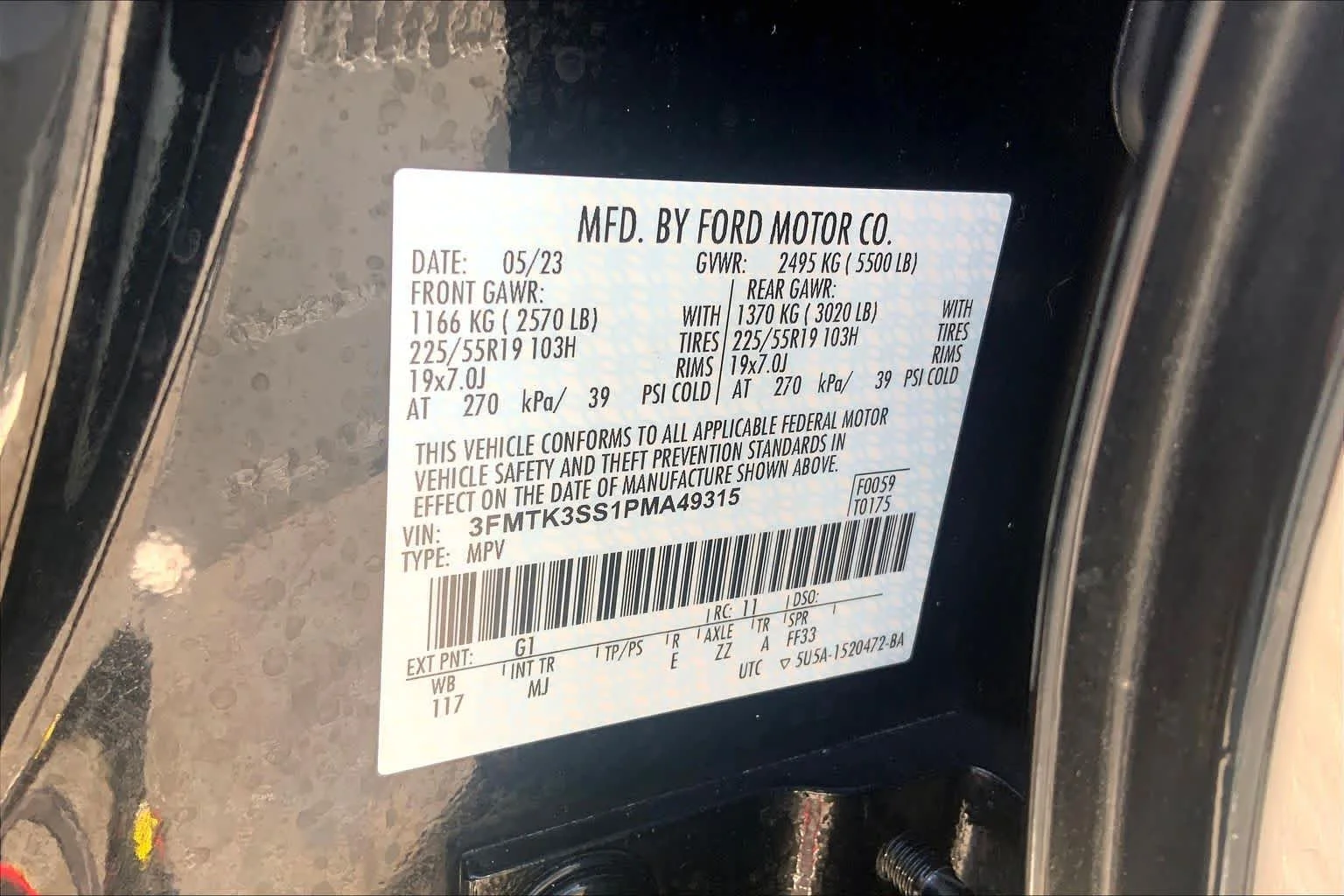 Certified Used 2023 Shadow Black Ford Premium image 33