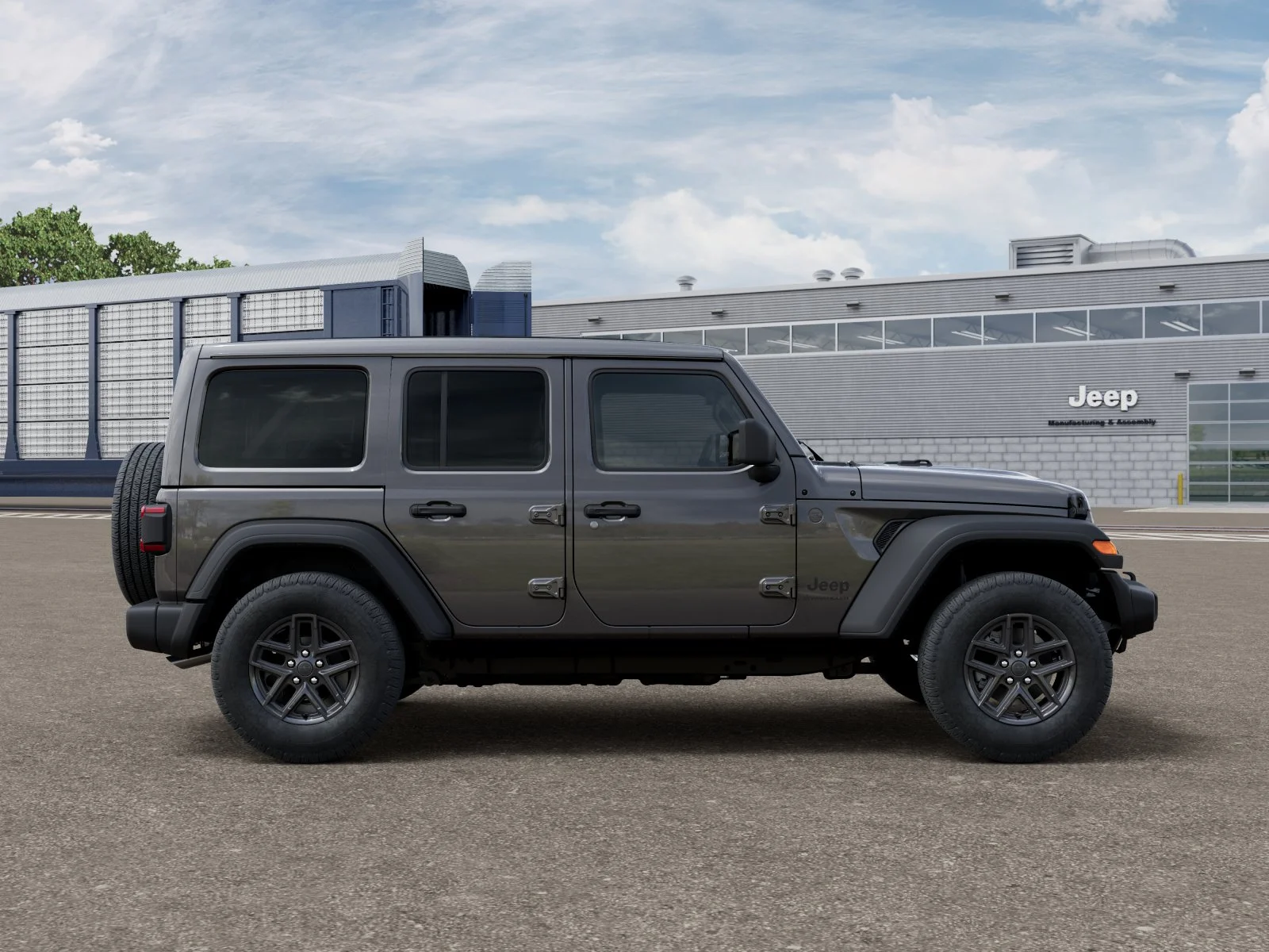 New 2026 Granite Crystal Metallic Clear-Coat Exterior Paint Jeep Sport S image 47