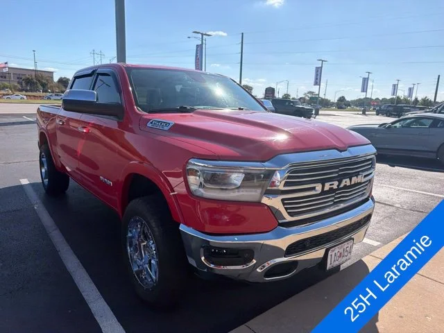 Used 2019 Flame Red Clearcoat Ram Laramie image 3