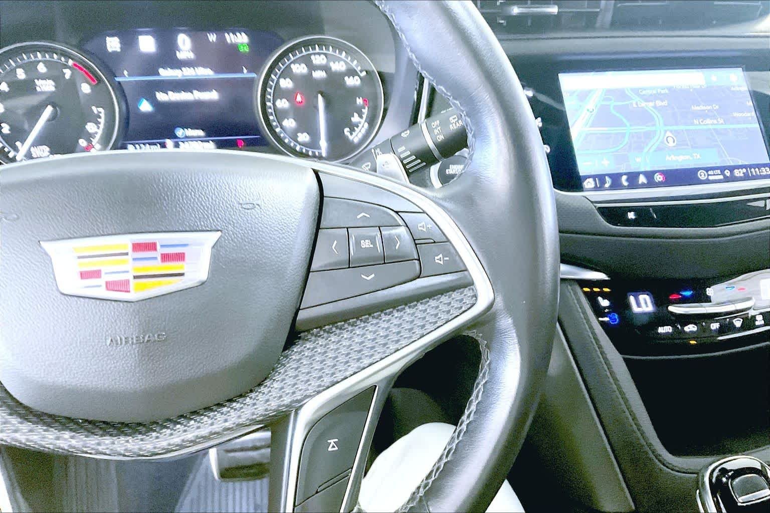 Used 2025 Stellar Black Metallic Cadillac AWD Sport image 23