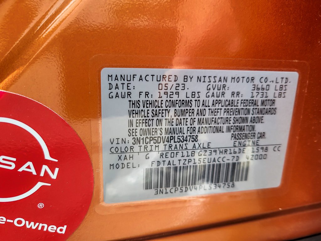 Used 2023 Monarch Orange Metallic/Super Black Nissan SR image 23