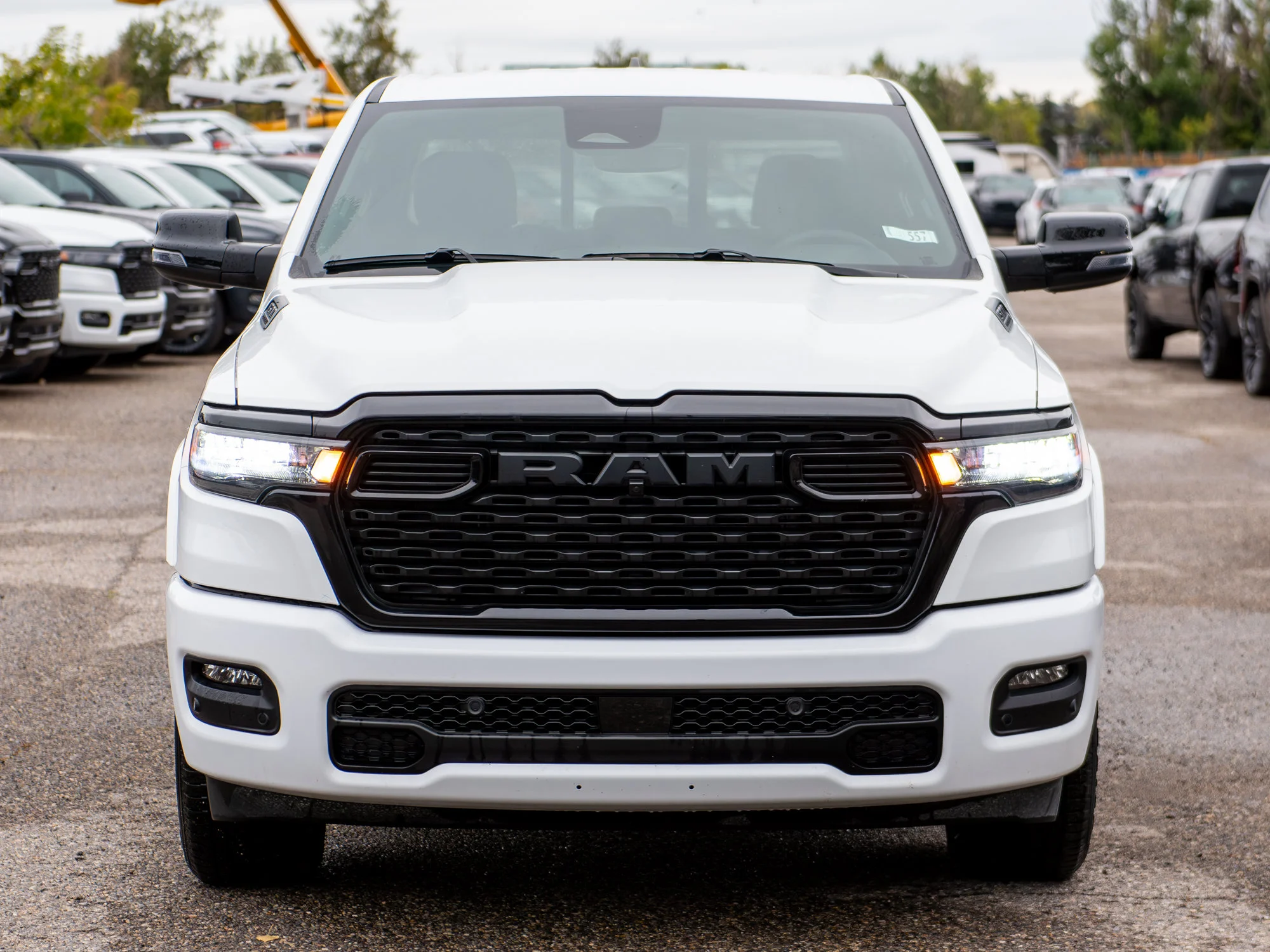 New 2026 White RAM Big Horn Night* 4x4 Crew Cab, Level 2 Equip Group, Heated Seats/Wheel image 6