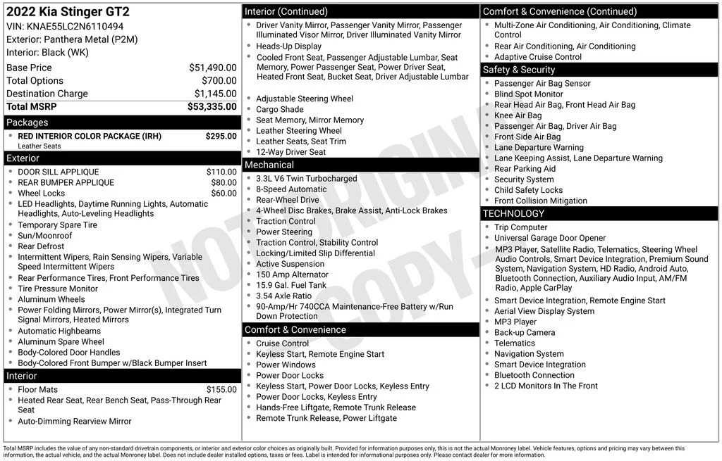 Certified Used 2022 Gray Kia GT2 image 8
