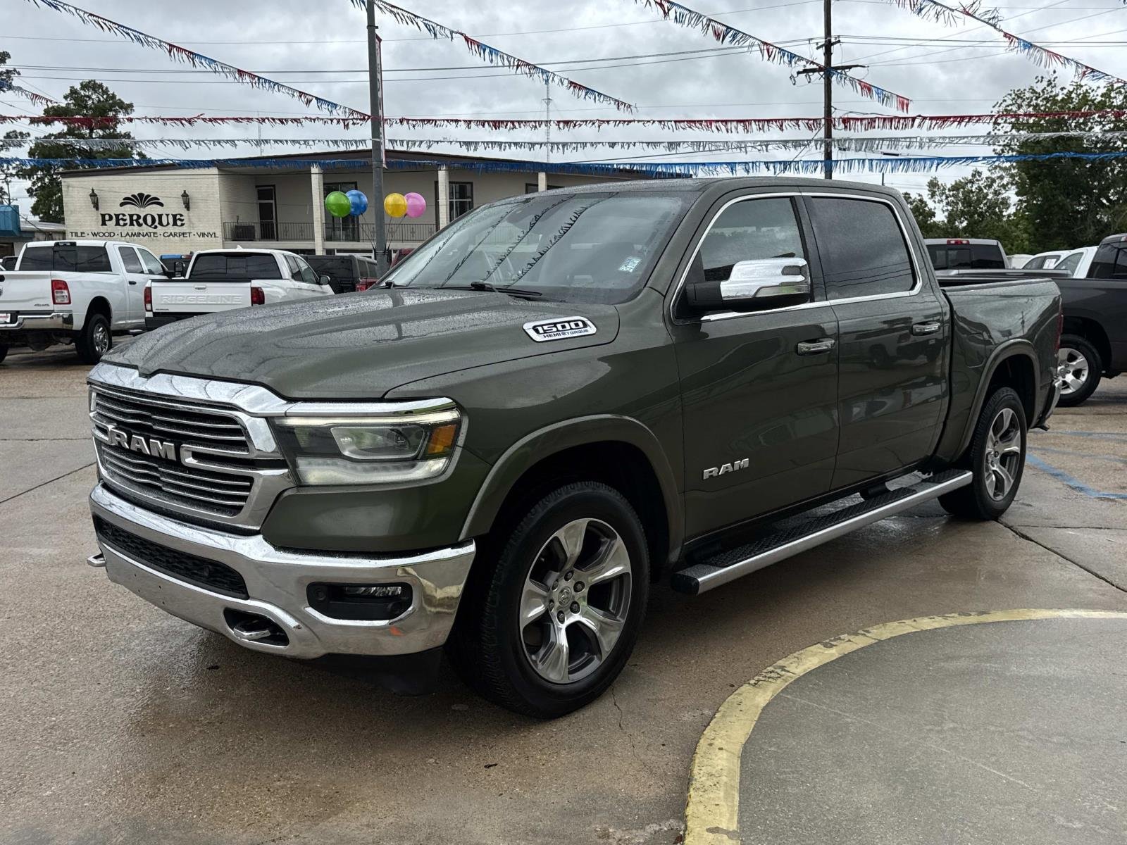 Used 2021 Olive Green Pearlcoat Ram Laramie image 3