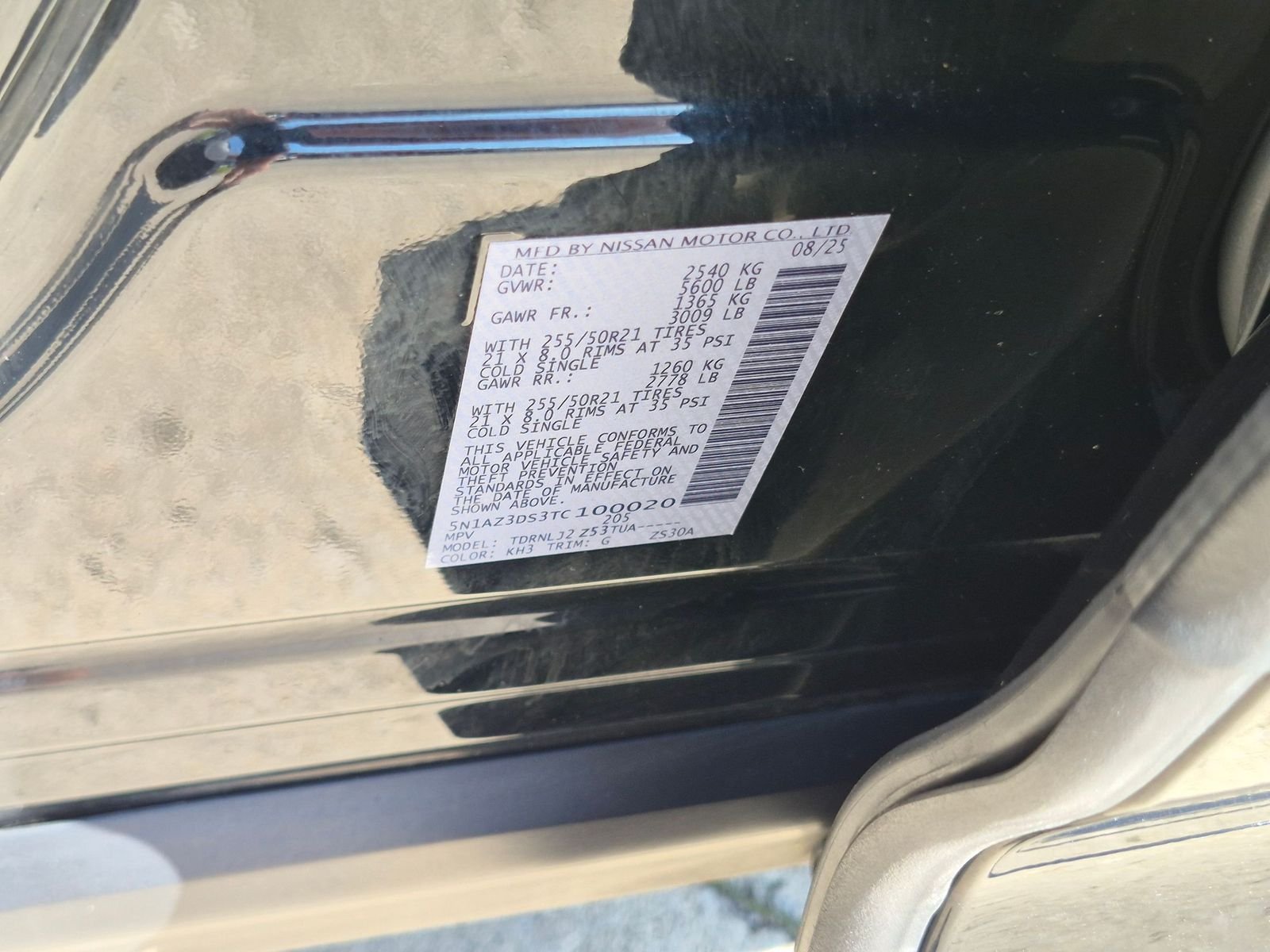 Certified Used 2026 Super Black Nissan Platinum image 37