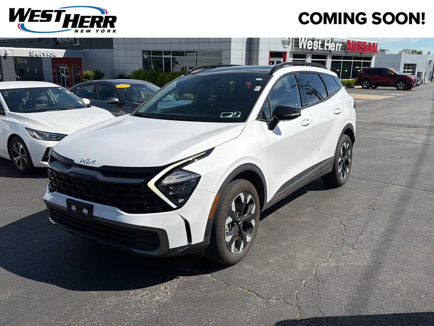 Used 2023 Glacial White Pearl Kia X-Line image 1