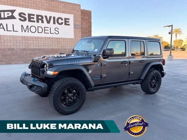 Certified Used 2024 Gray Jeep Willys 4xe image 1