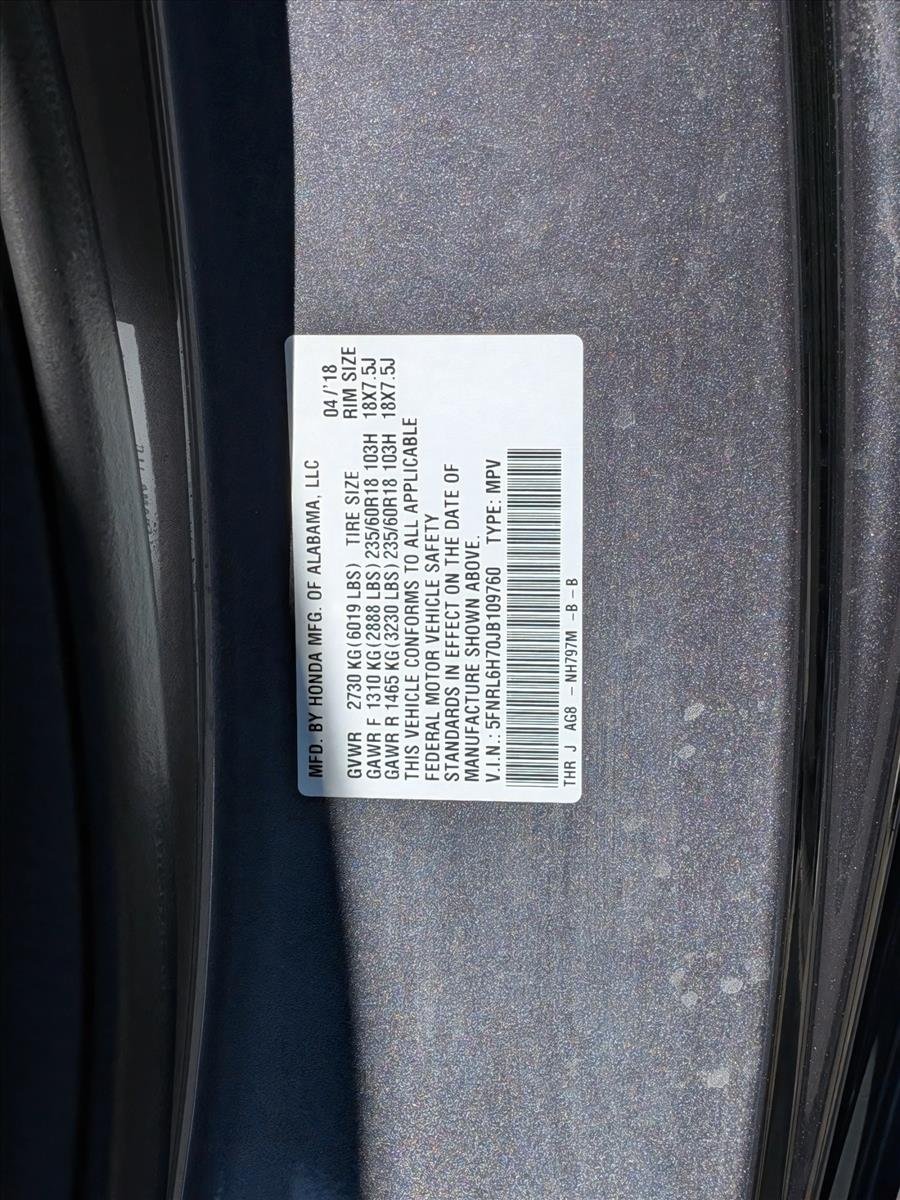 Used 2018 Silver/Gray Honda EX-L image 26