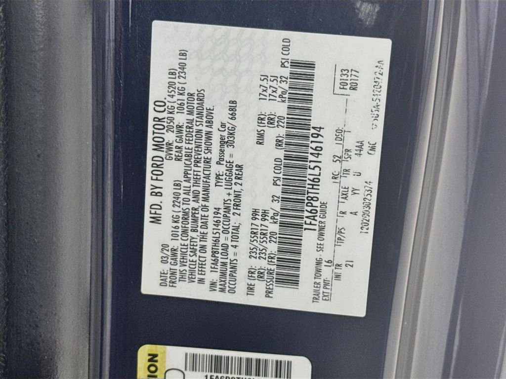 Used 2020 Kona Blue Metallic Ford EcoBoost image 37