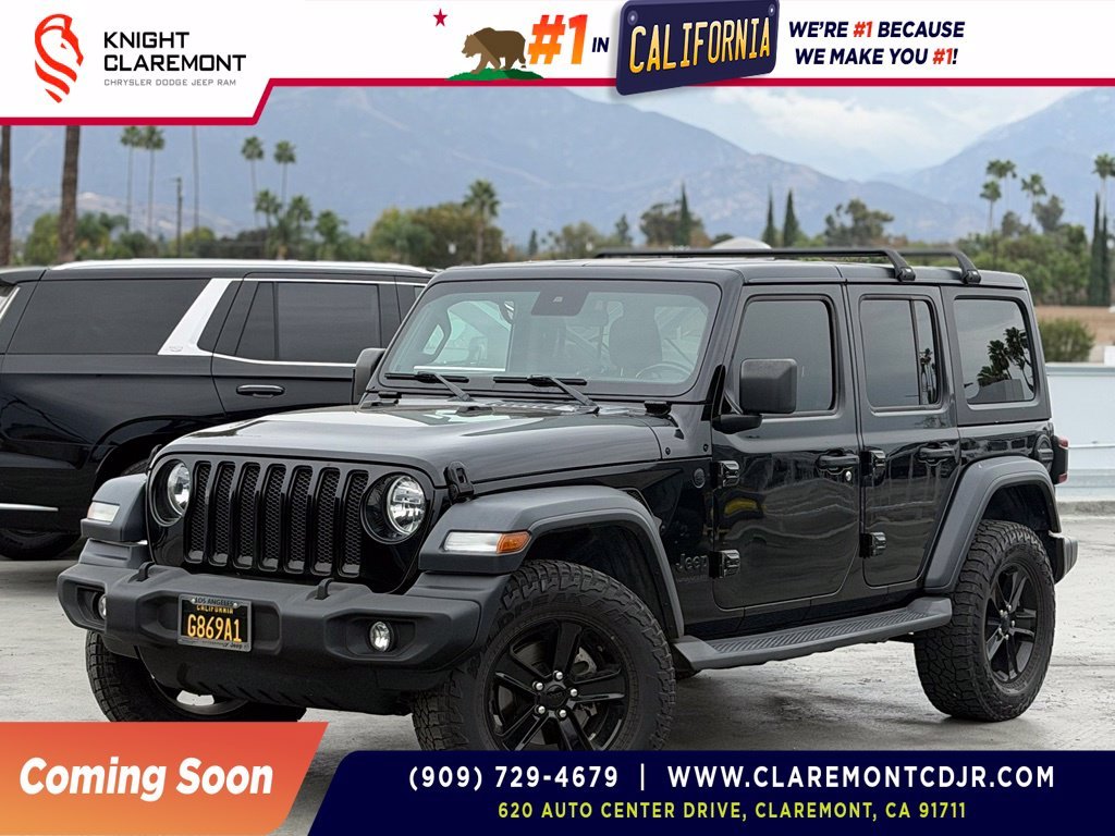 Used 2020 Black Clearcoat Jeep Unlimited Sport Altitude image 1