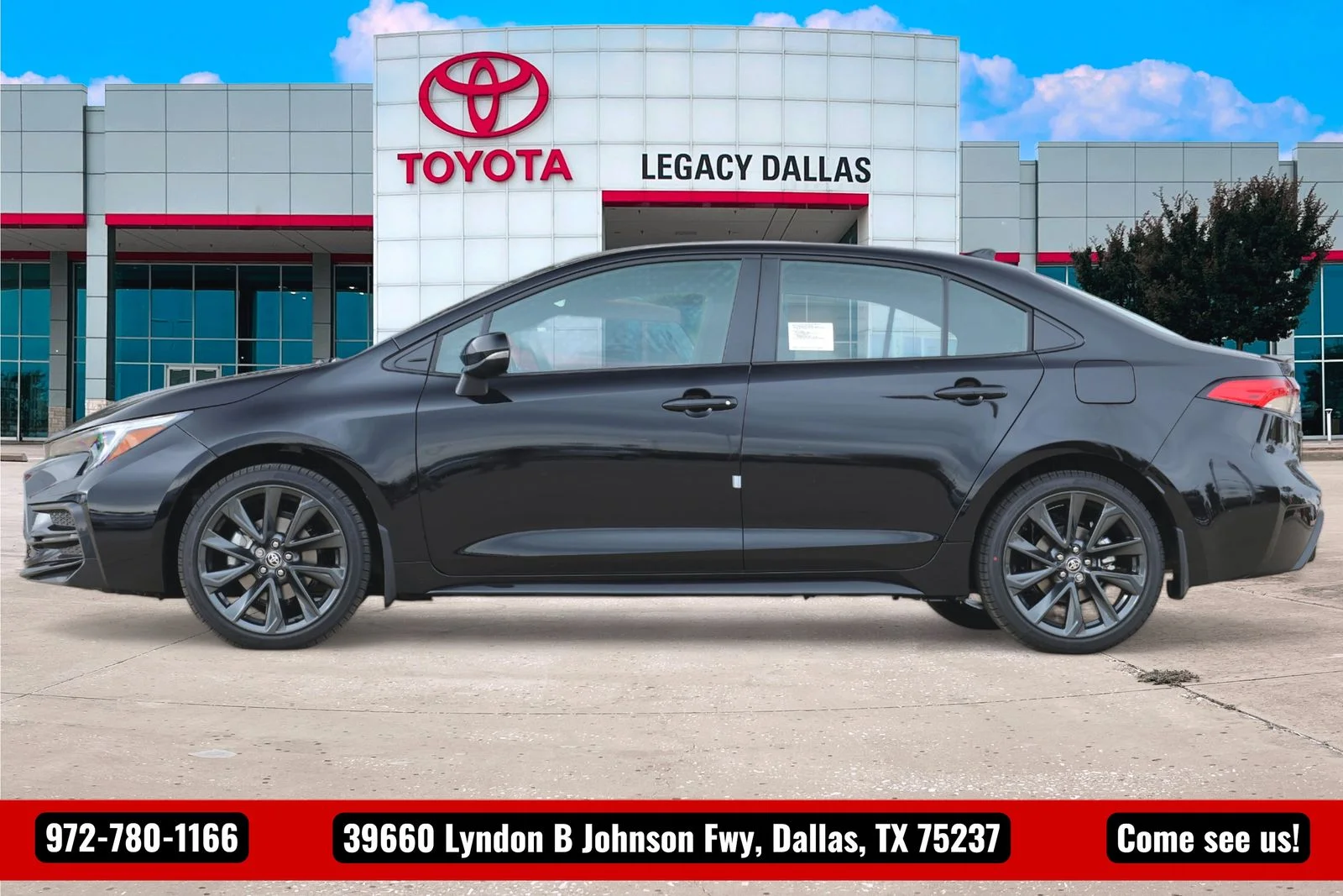 New 2026 Midnight Black Metallic Toyota SE image 5