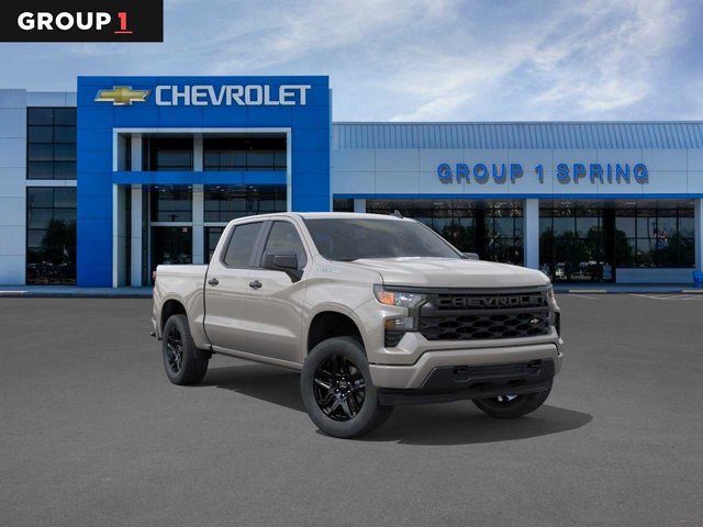 New 2026 Chevrolet Silverado 1500 Custom Rear Wheel Drive Crew Cab