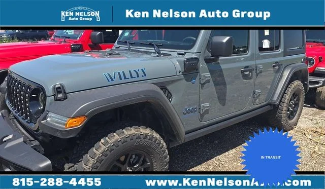 Used 2025 Gray Jeep Willys 4xe image 1