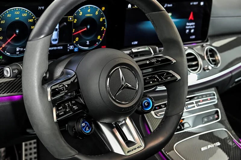 Used 2021 Obsidian Black Metallic Mercedes-Benz AMG® E 63 S-RENNTECH TUNE-AL13 WHEELS-PPF! image 38