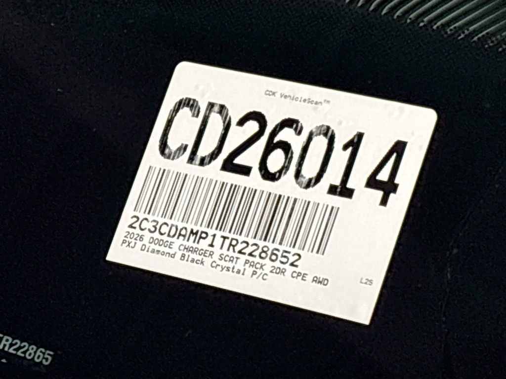 New 2026 Diamond Black Crystal Pearlcoat Dodge  image 23