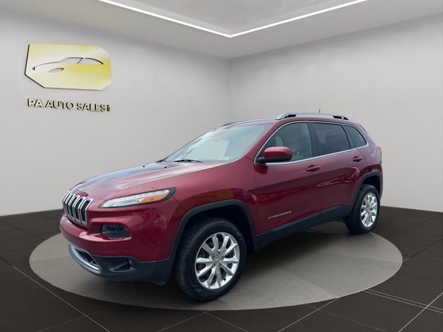 Used 2016 Deep Cherry Red Crystal Pearlcoat Jeep Limited image 3