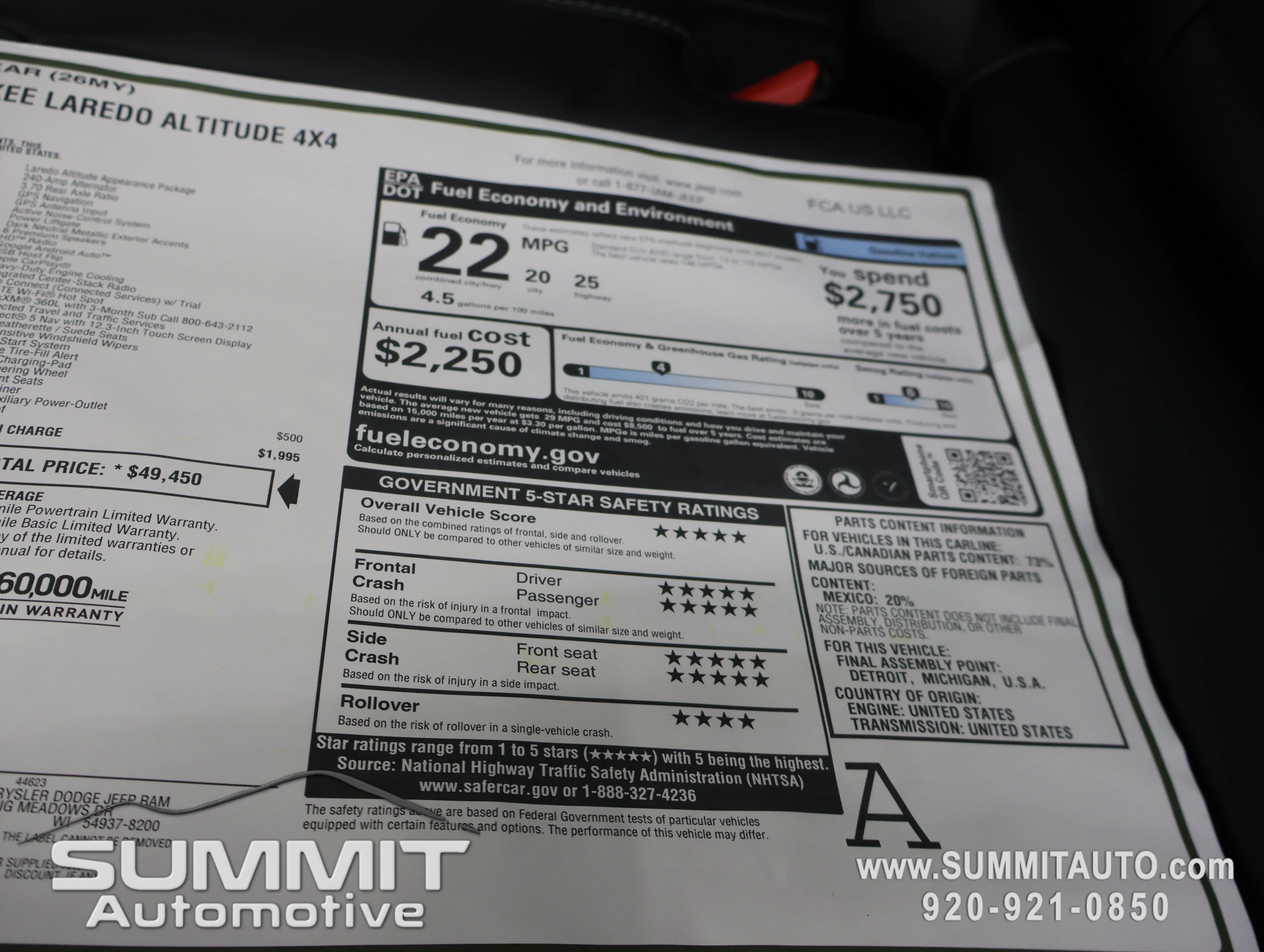 New 2026 Baltic Gray Metallic Clearcoat Jeep Altitude image 43