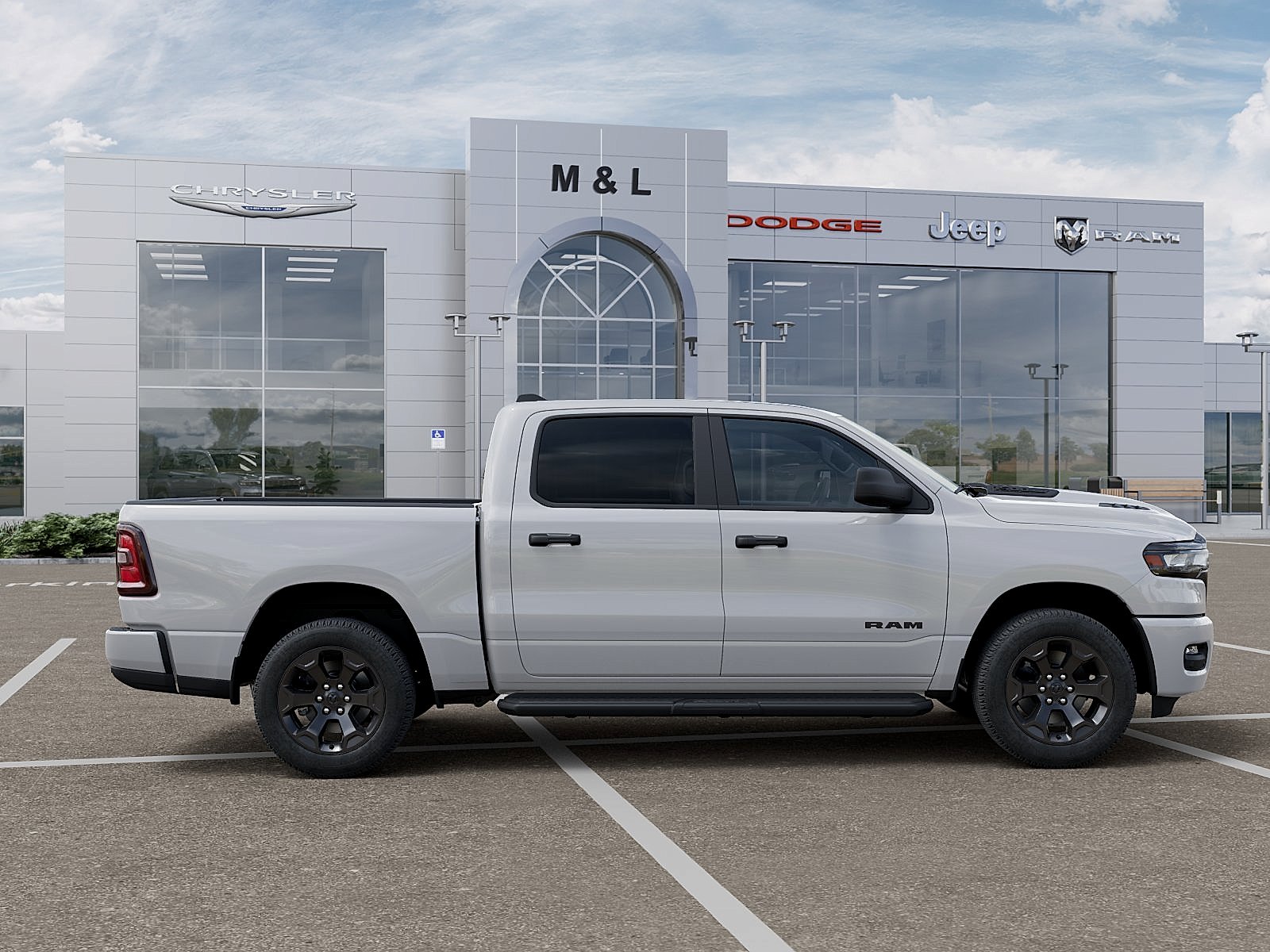 New 2026 Bright White Clearcoat RAM Express Crew Cab 4x4 5