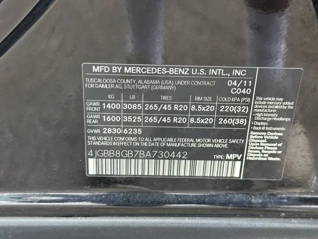 Used 2011  Mercedes-Benz ML 350 image 54