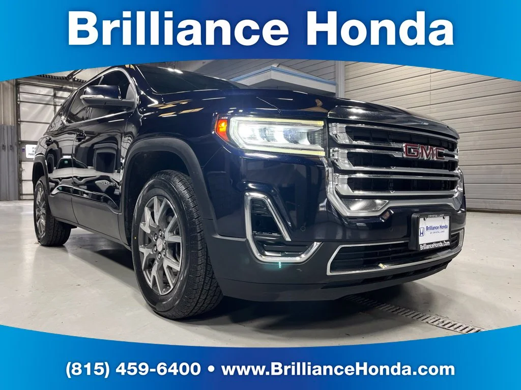 Used 2021 Midnight Blue Metallic GMC SLE image 1