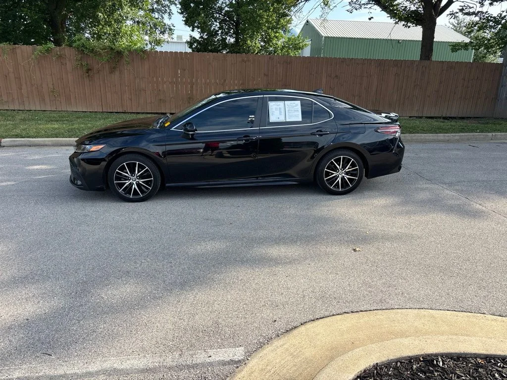 Used 2023 Midnight Black Metallic Toyota SE image 2