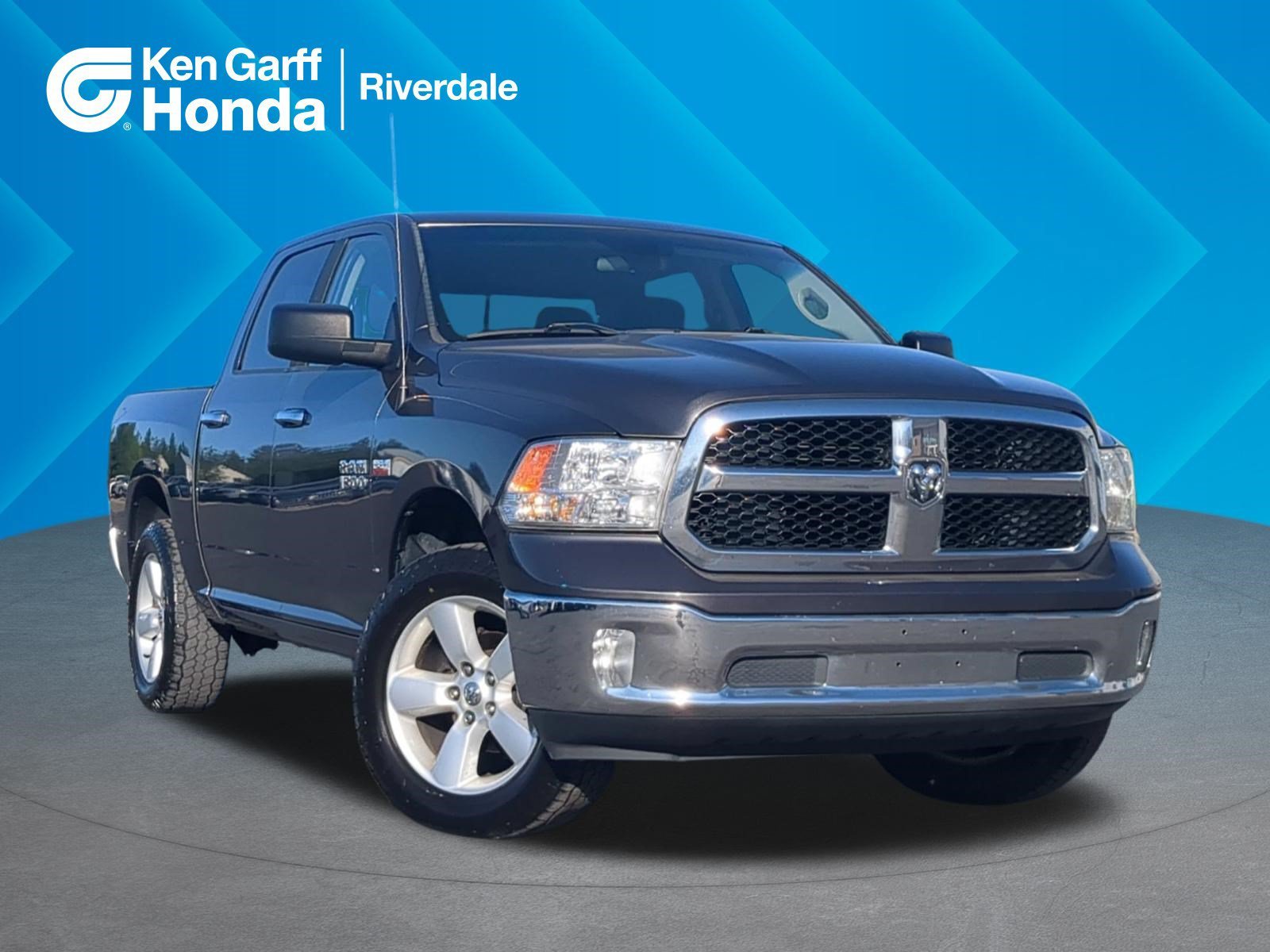 Used 2017 Granite Crystal Metallic Clearcoat Ram SLT image 1
