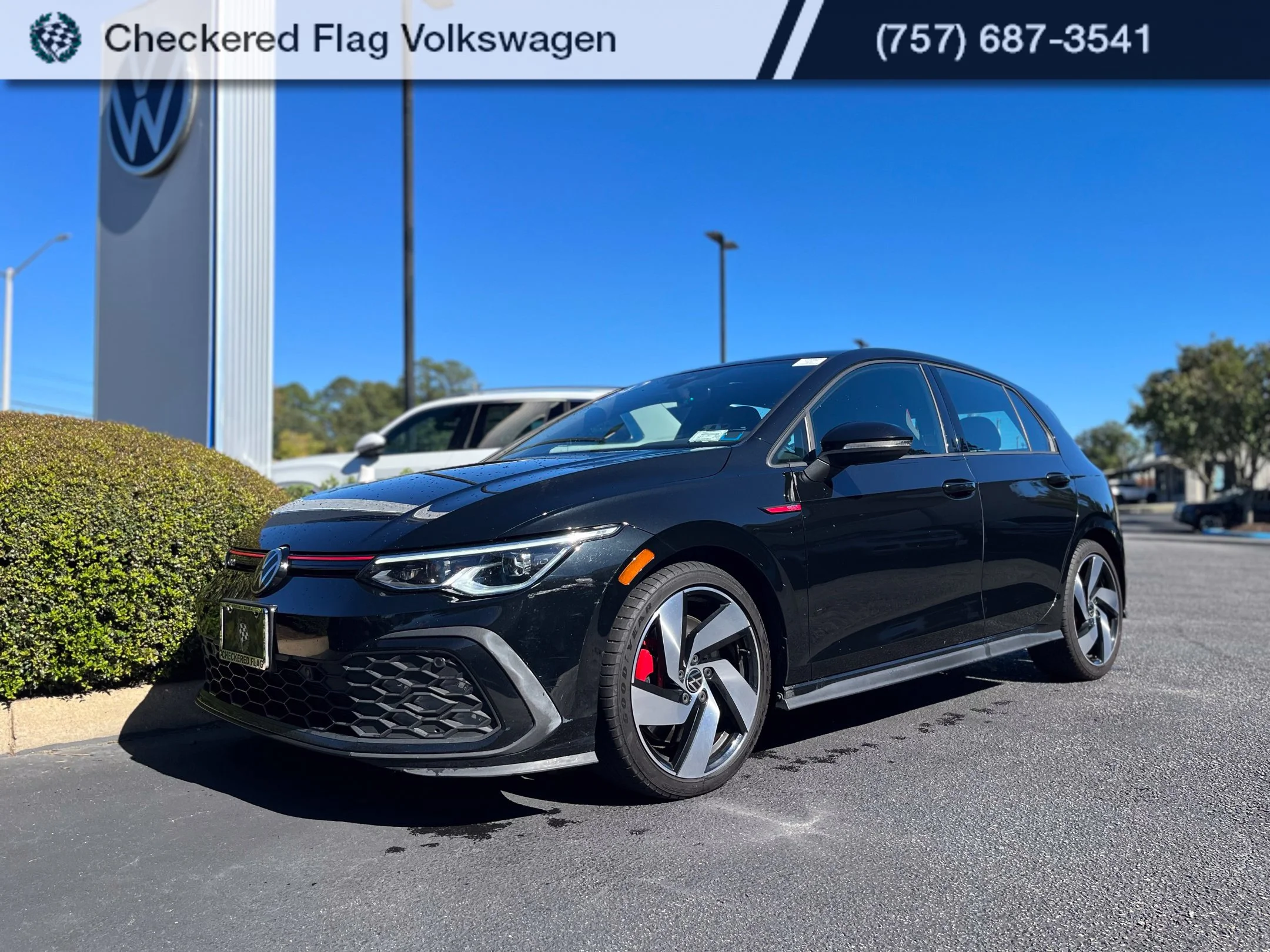 Used 2024 Mythos Black Metallic Volkswagen 2.0T S image 1