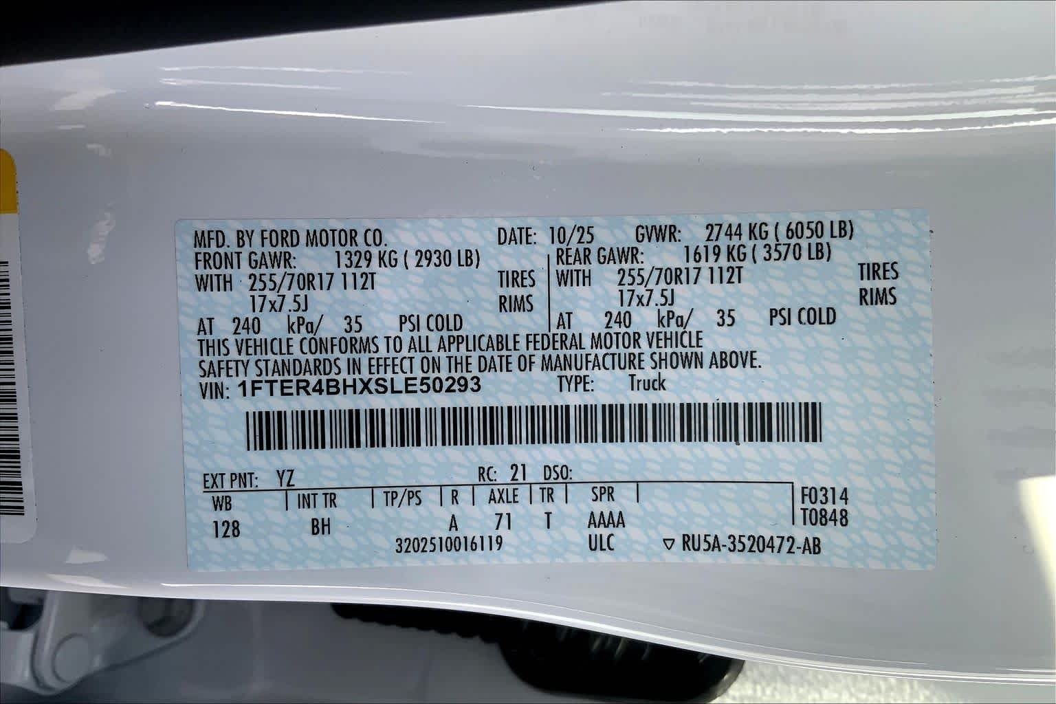 New 2025 Oxford White Ford XL image 16