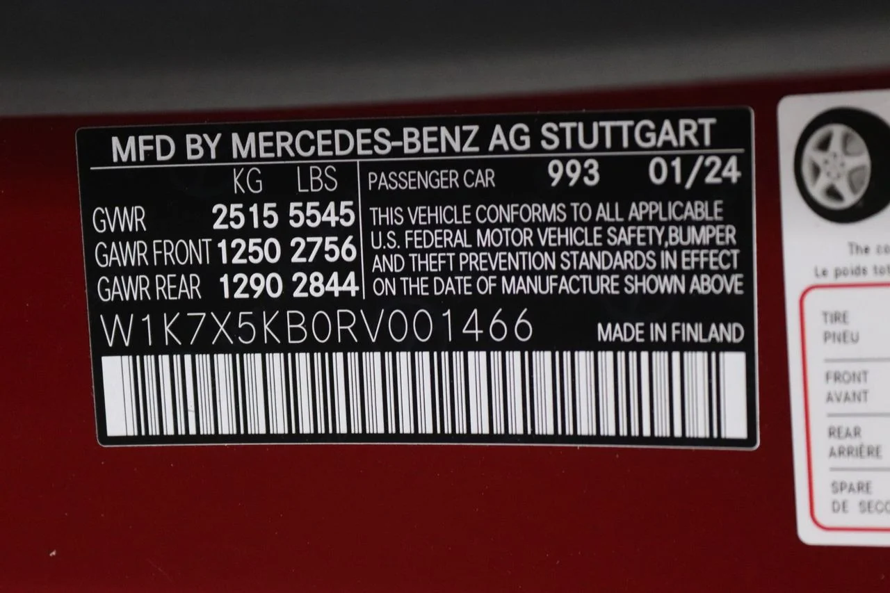 New 2024 Red Mercedes-Benz Base 4MATIC® image 11