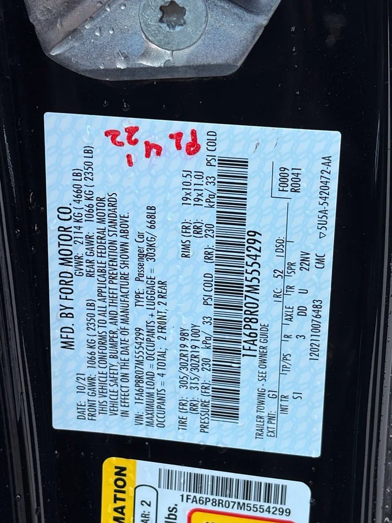 Used 2021 Black Ford Mach 1 image 16