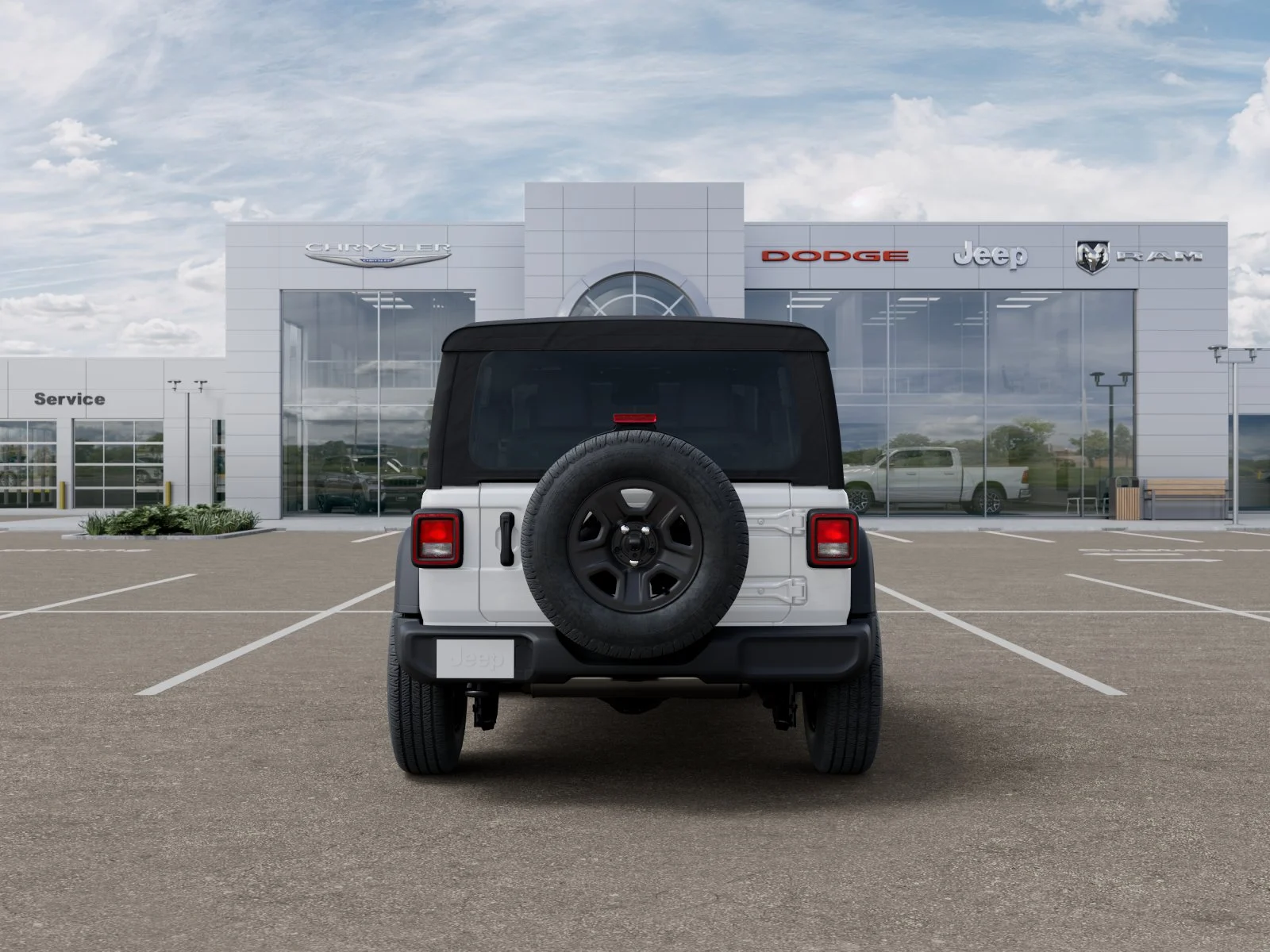 New 2026 Bright White Clear-Coat Exterior Paint Jeep Sport image 34