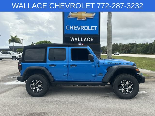 Used 2022 Blue Jeep Unlimited Rubicon 4xe image 5