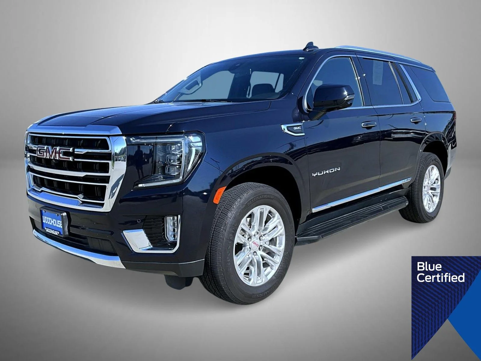 Certified Used 2022 Blue GMC SLT image 1